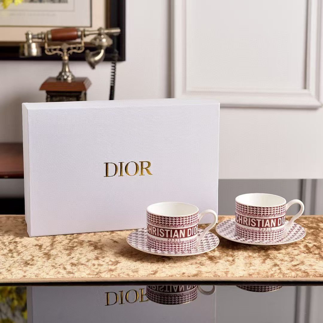 Christian Dior tea cups set of two cups available in two colors